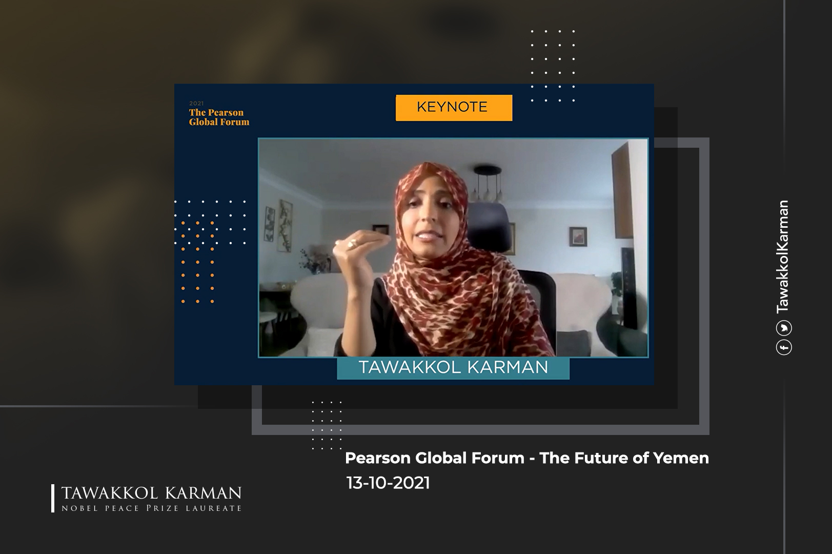 Tawakkol Karman Speech The Future of Yemen